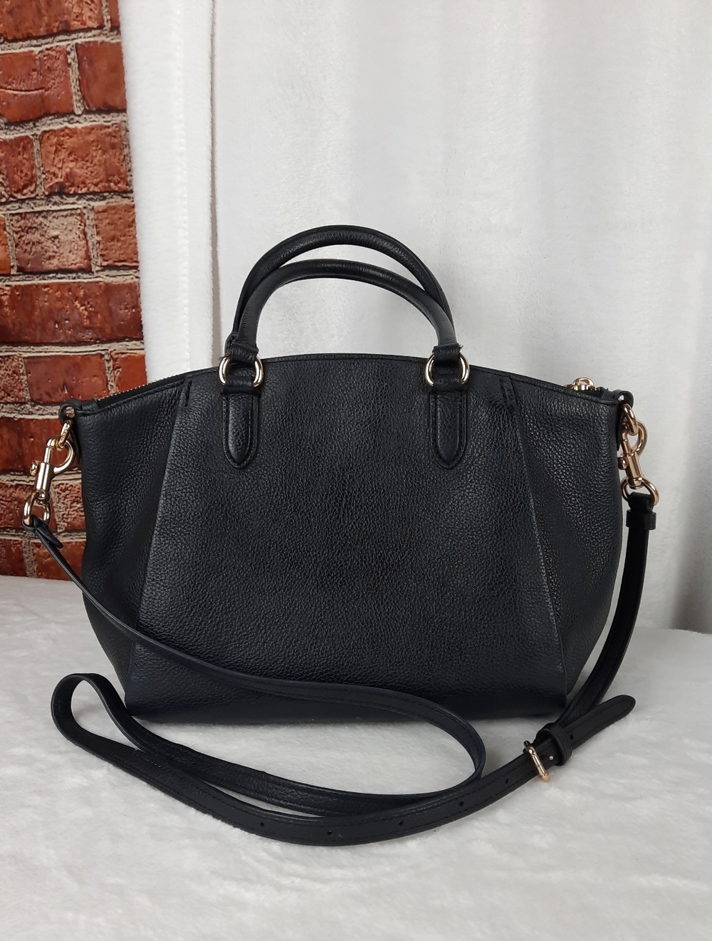Coach Elegant Elise Sathcel Bag with Scarf Accent - Picture 7 of 15